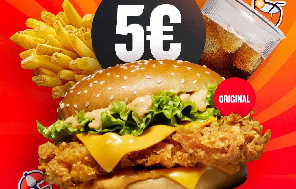 Menu KFC à 5 euros
