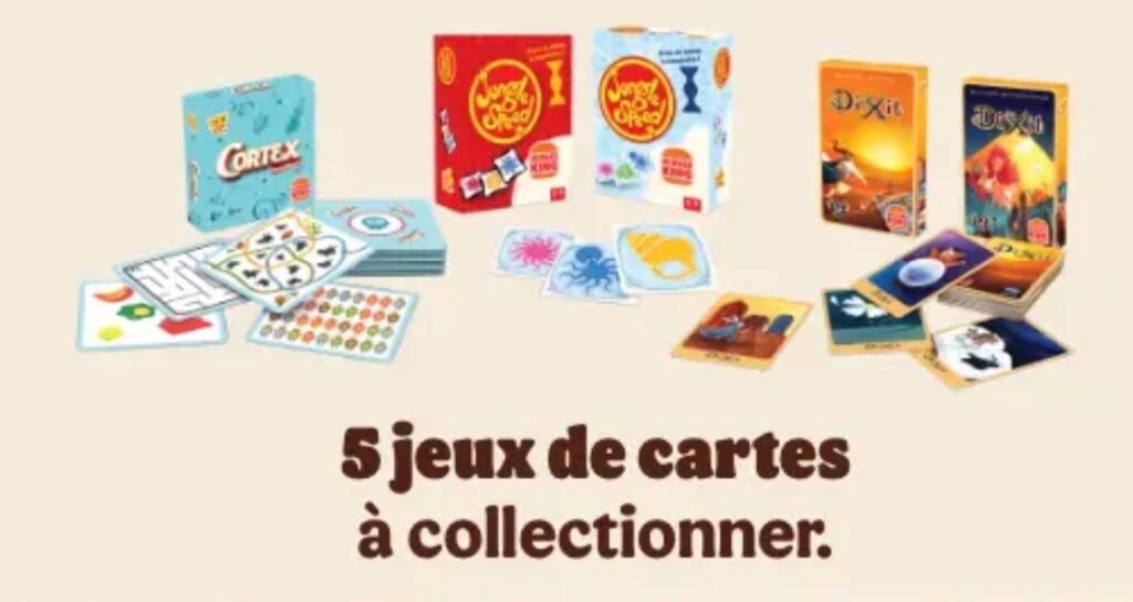 Jeux de société chez Burger King dans le menu King JR+ pour le mois d'août 2025 Jeux de société chez Burger King